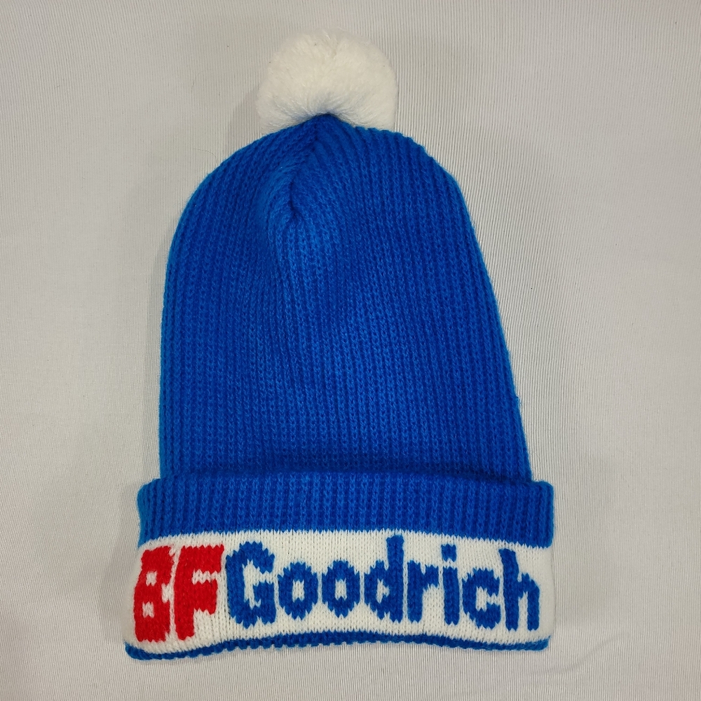 BF Goodrich Vintage Toque Knit Winter Hat PomPom